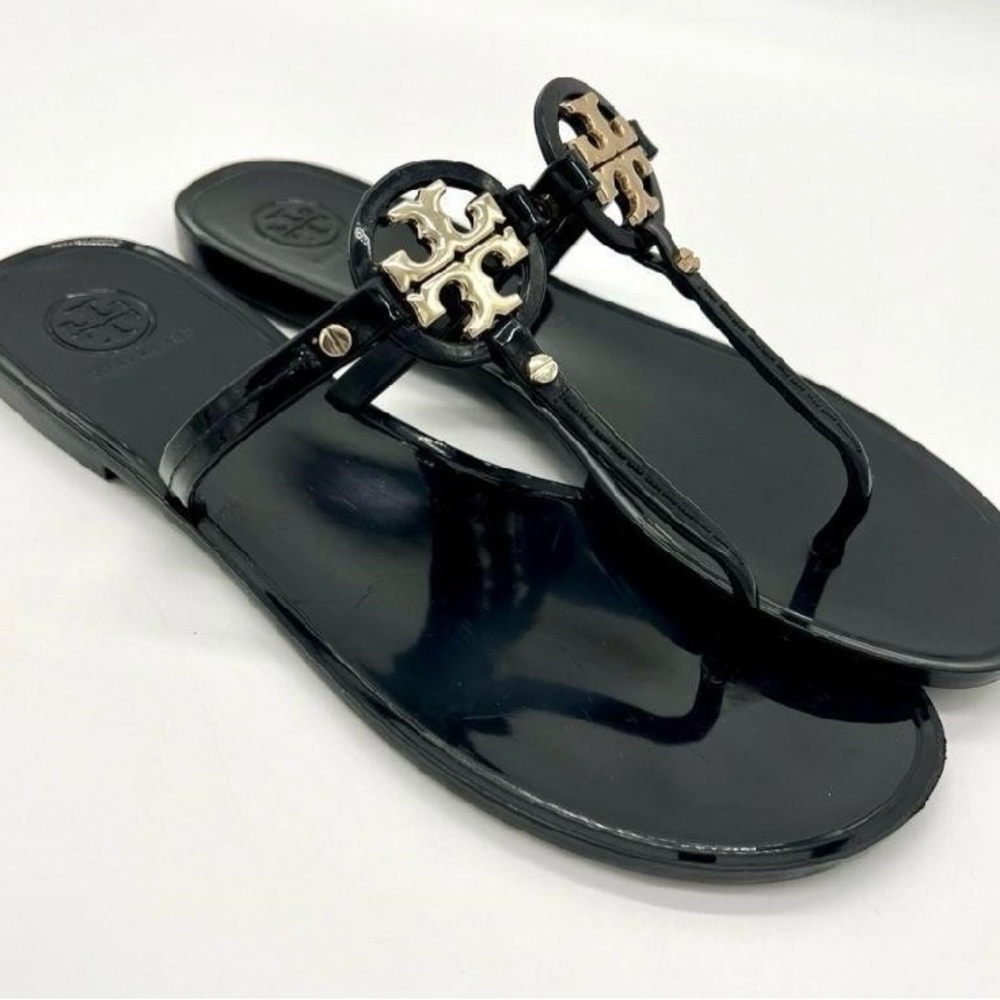 Tory Burch classic black jelly size 9